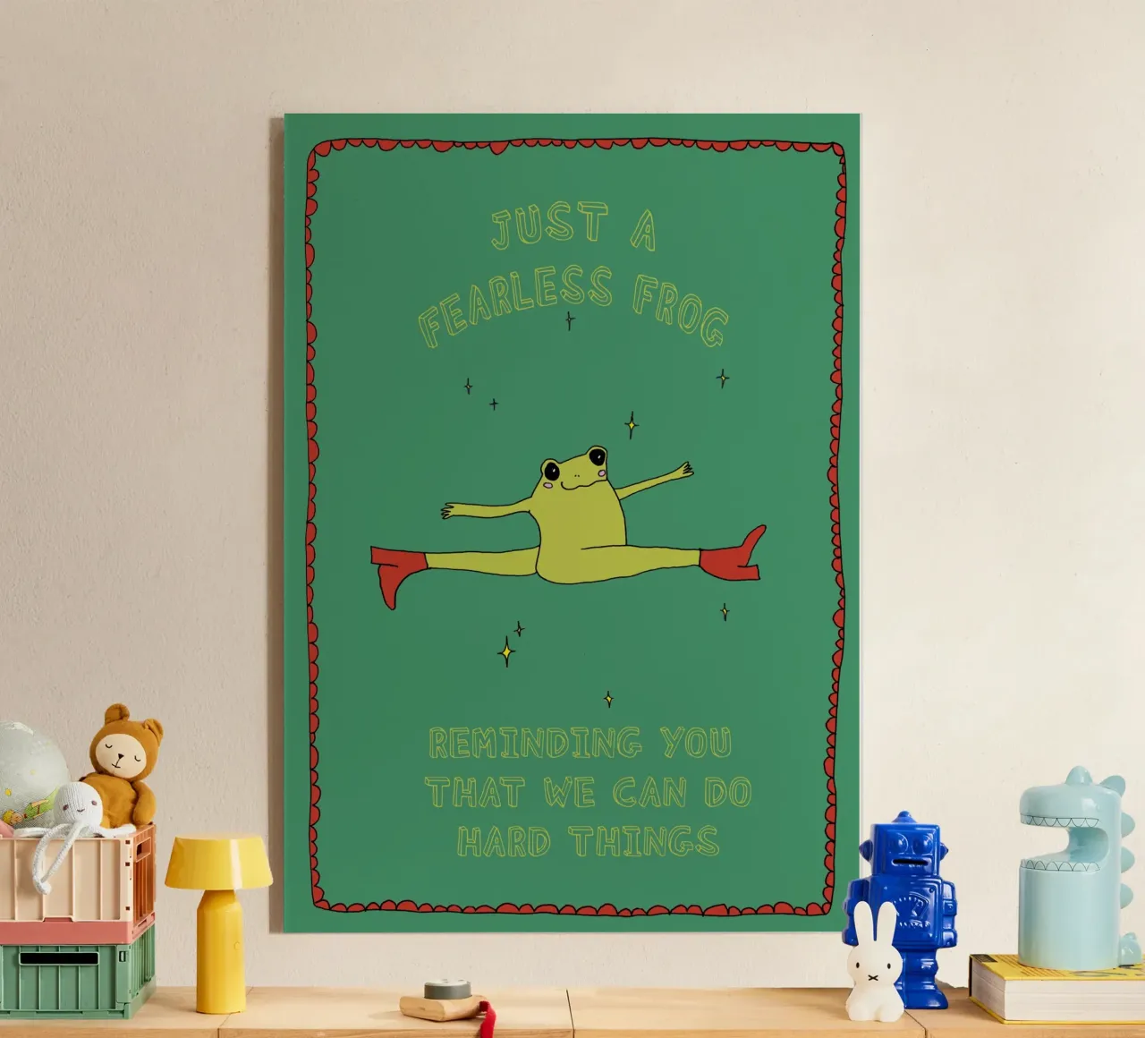 Fearless Frog plexiglass da thesoulhugclub