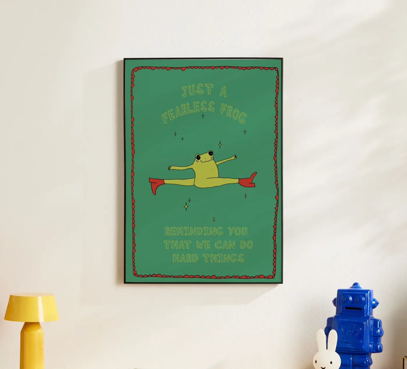 Fearless Frog alluminio dibond da thesoulhugclub