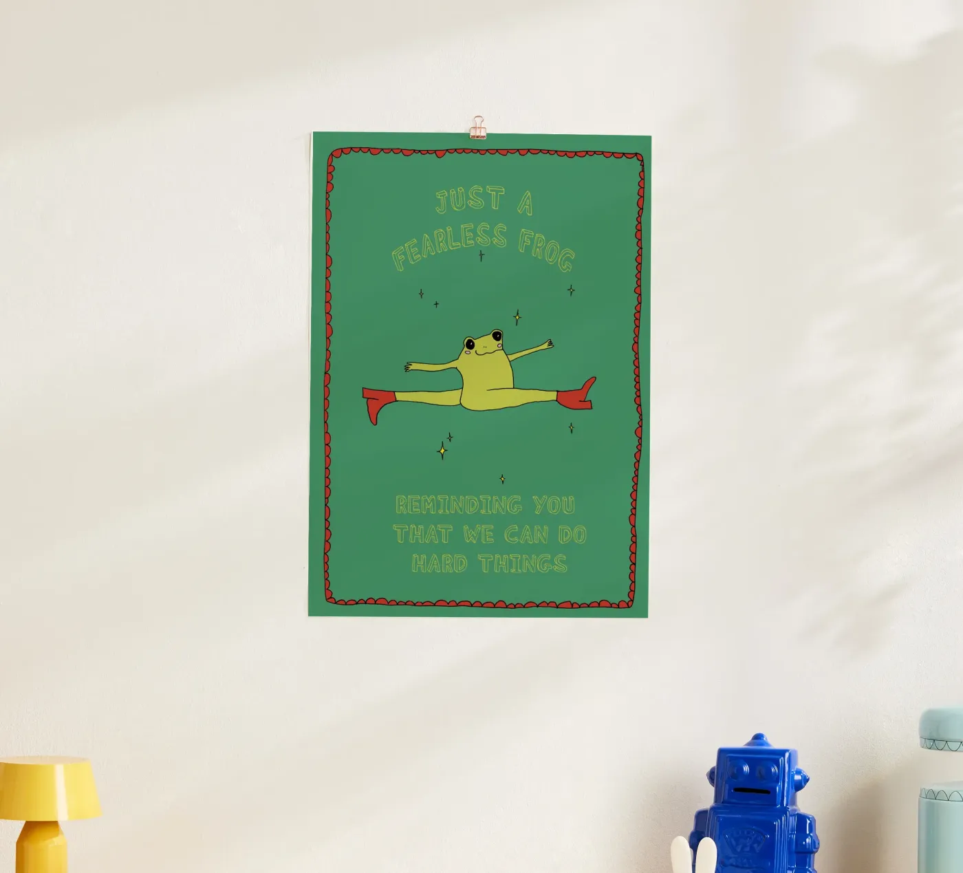Fearless Frog Poster von thesoulhugclub