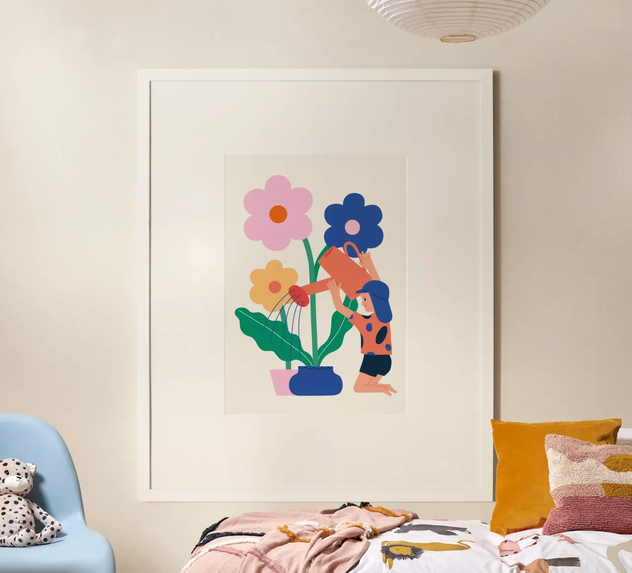 Piccolo giardiniere poster con telaio in plastica da Susann Stefanizen