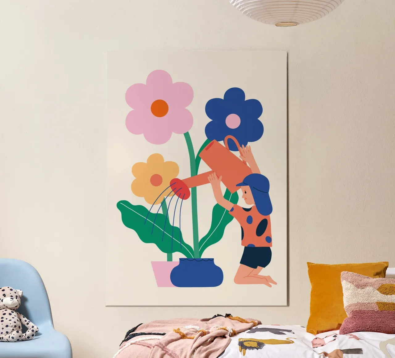 Piccolo giardiniere poster con telaio in plastica da Susann Stefanizen