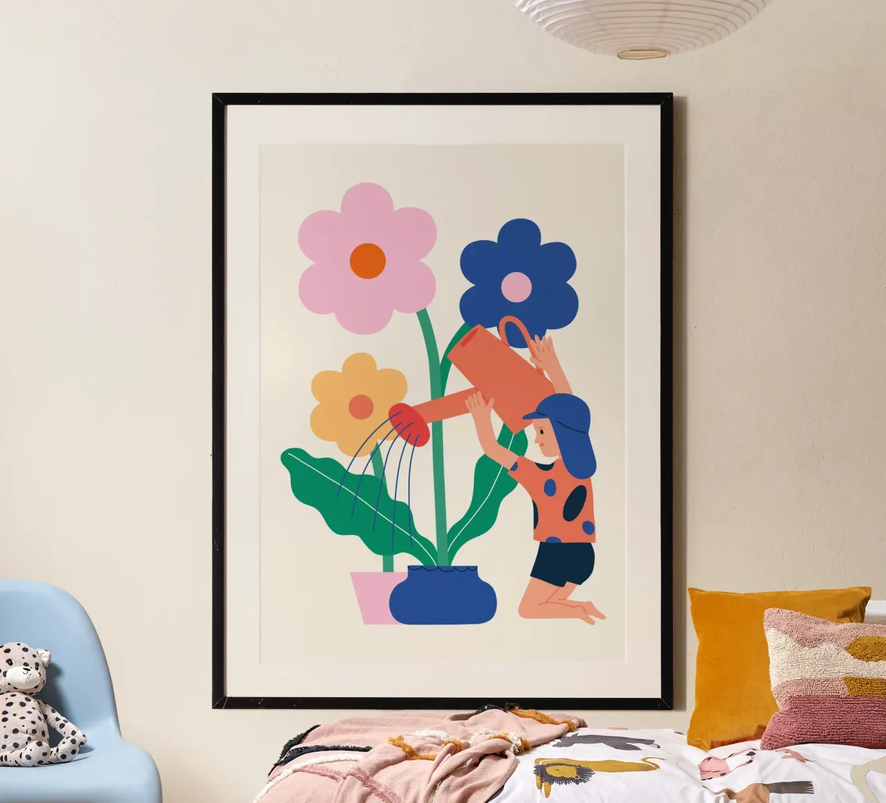 Piccolo giardiniere poster con telaio in plastica da Susann Stefanizen