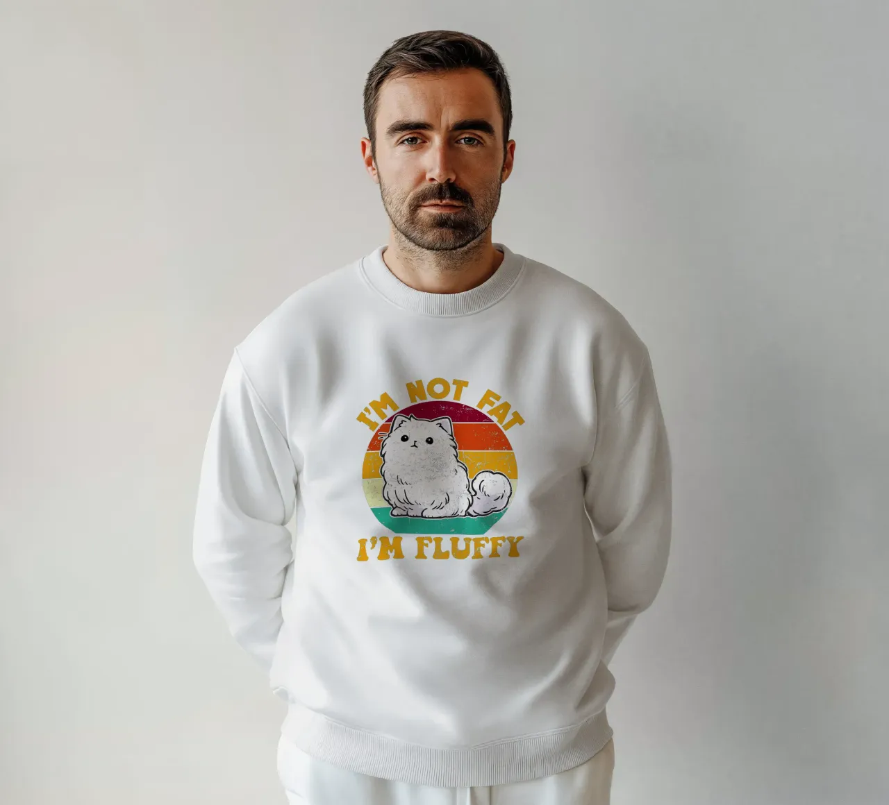 I'M NOT FAT, I'M FLUFFY felpa da edsonramosart