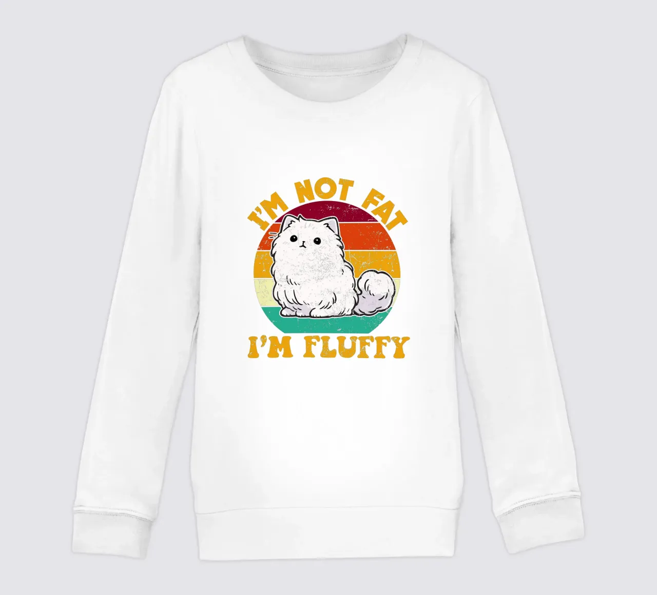 I'M NOT FAT, I'M FLUFFY felpa bambino da edsonramosart