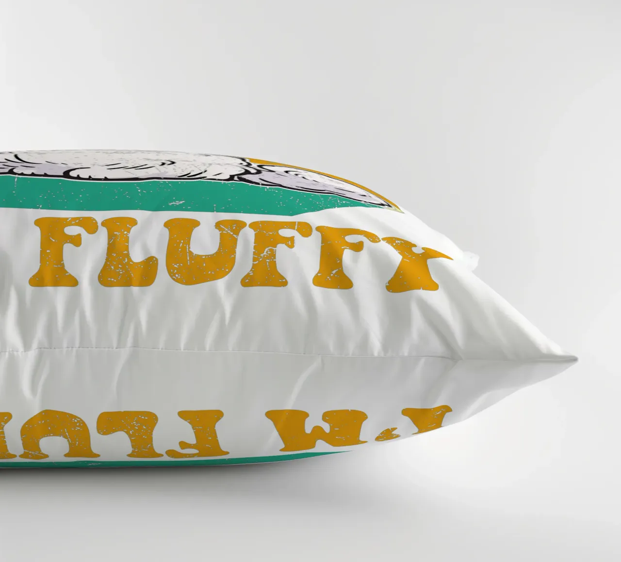 I'M NOT FAT, I'M FLUFFY cuscino da edsonramosart