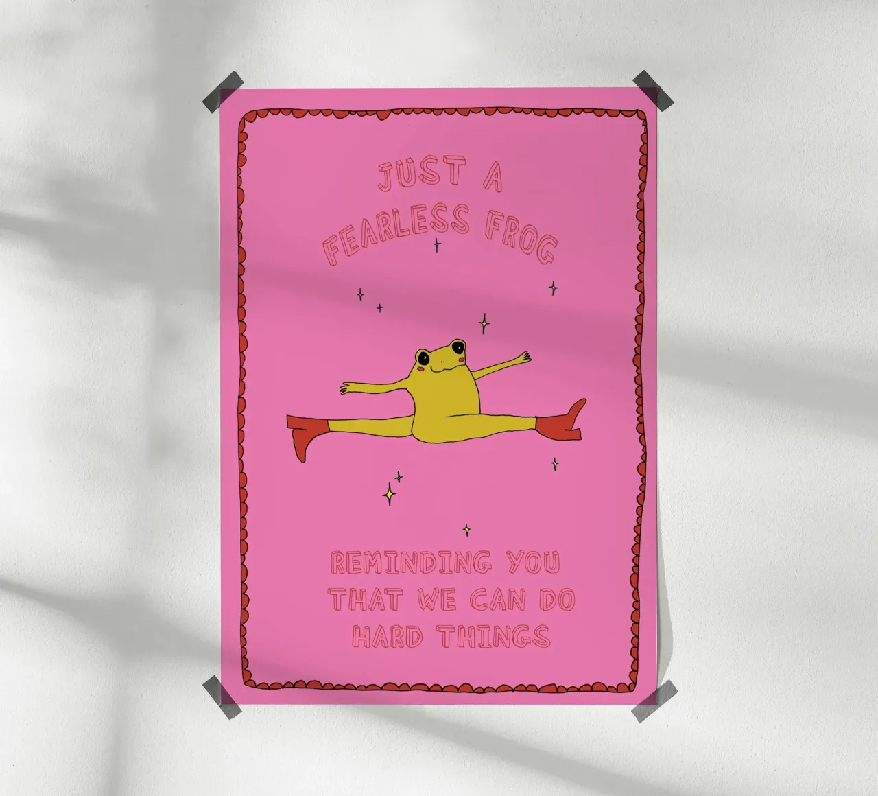 fearless frog poster da thesoulhugclub