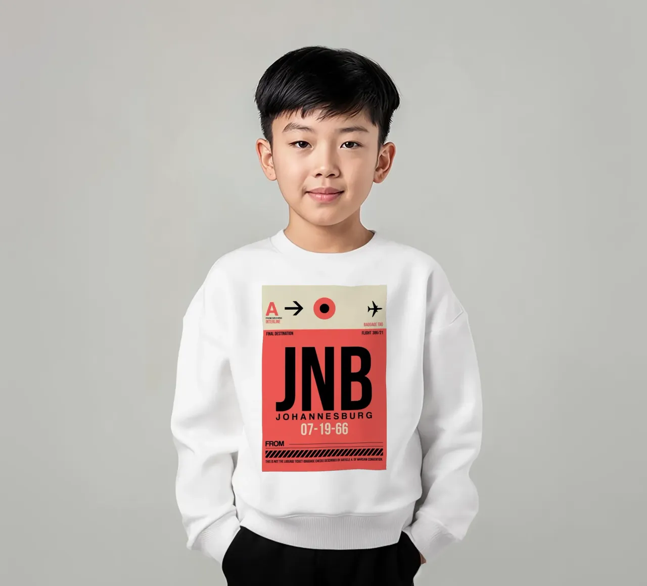 JNB-Johannesburg felpa bambino da Naxart