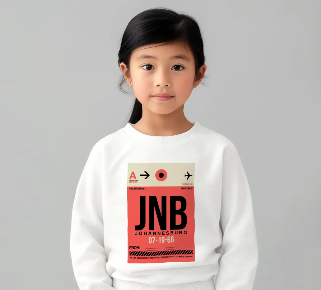 JNB-Johannesburg felpa bambino da Naxart