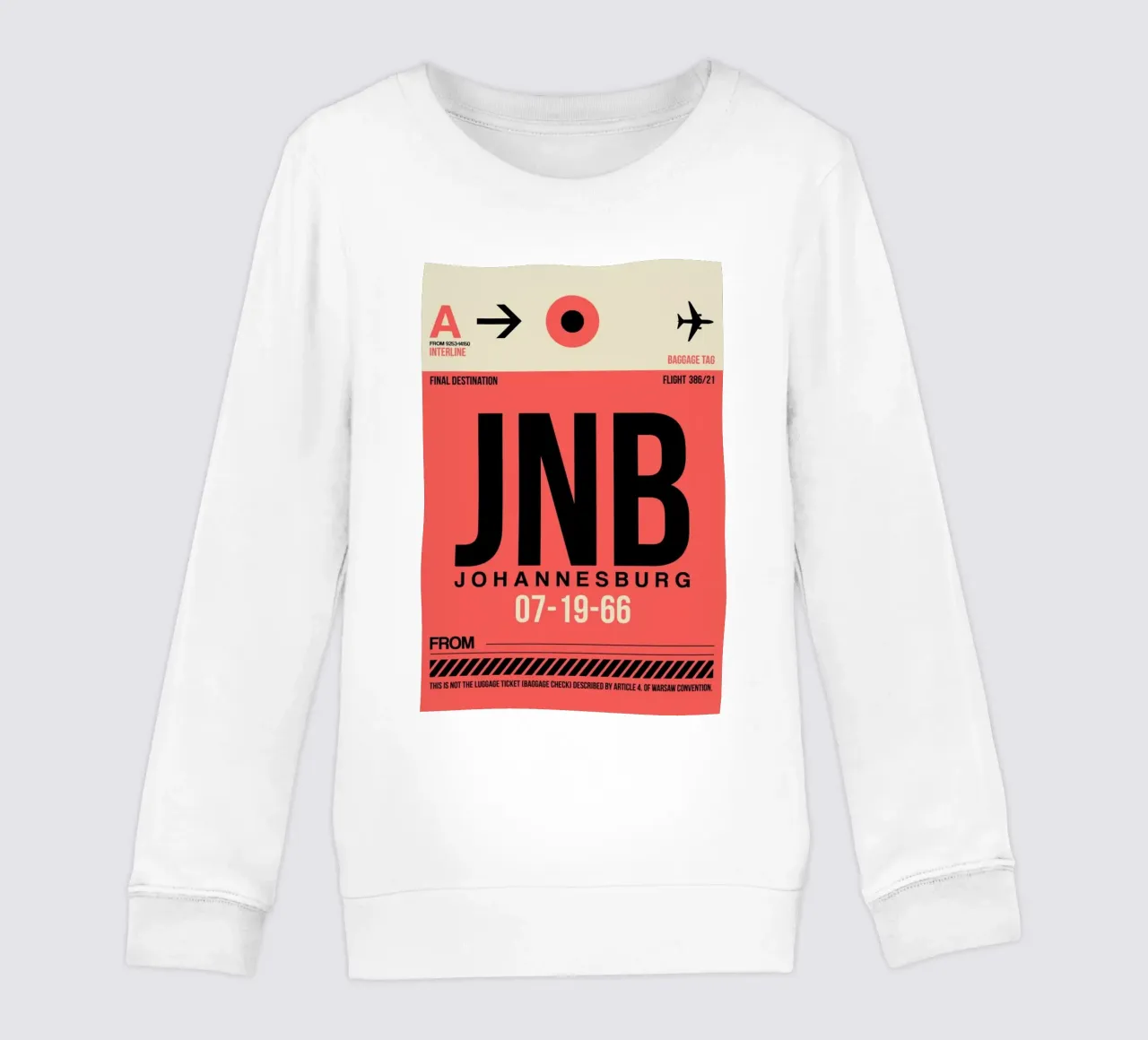 JNB-Johannesburg felpa bambino da Naxart