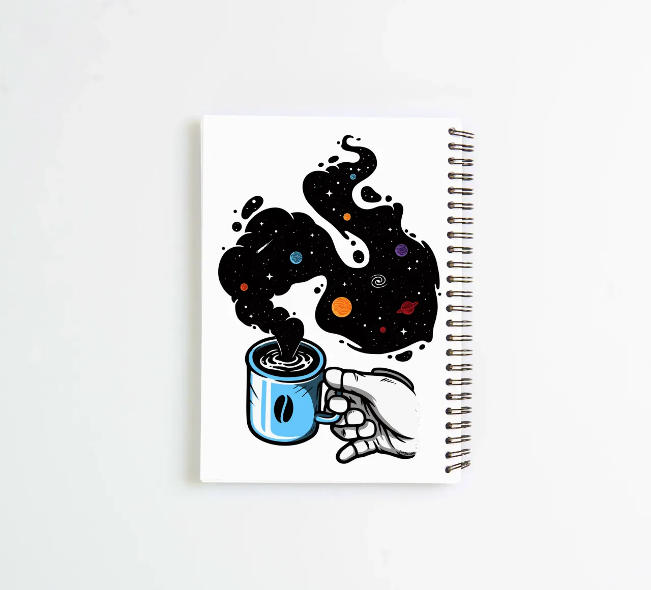 Weltraumkaffee Astronaut Ringbuch von LM2KONE