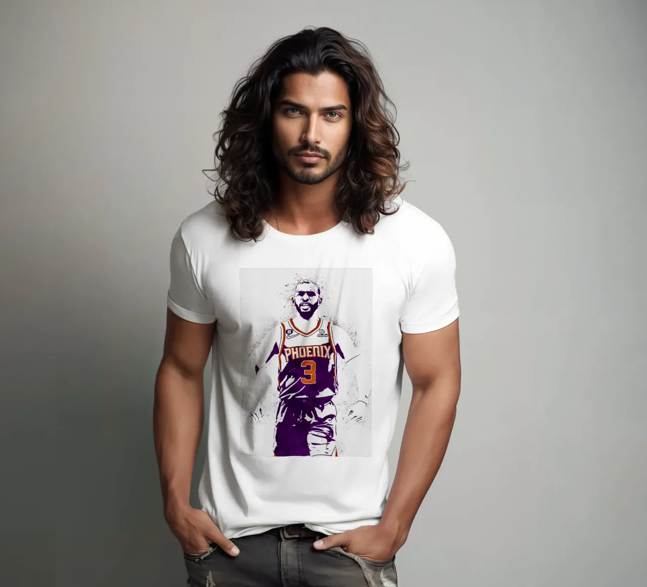 Chris Paul Phoenix Suns 2 t-shirt da tenten