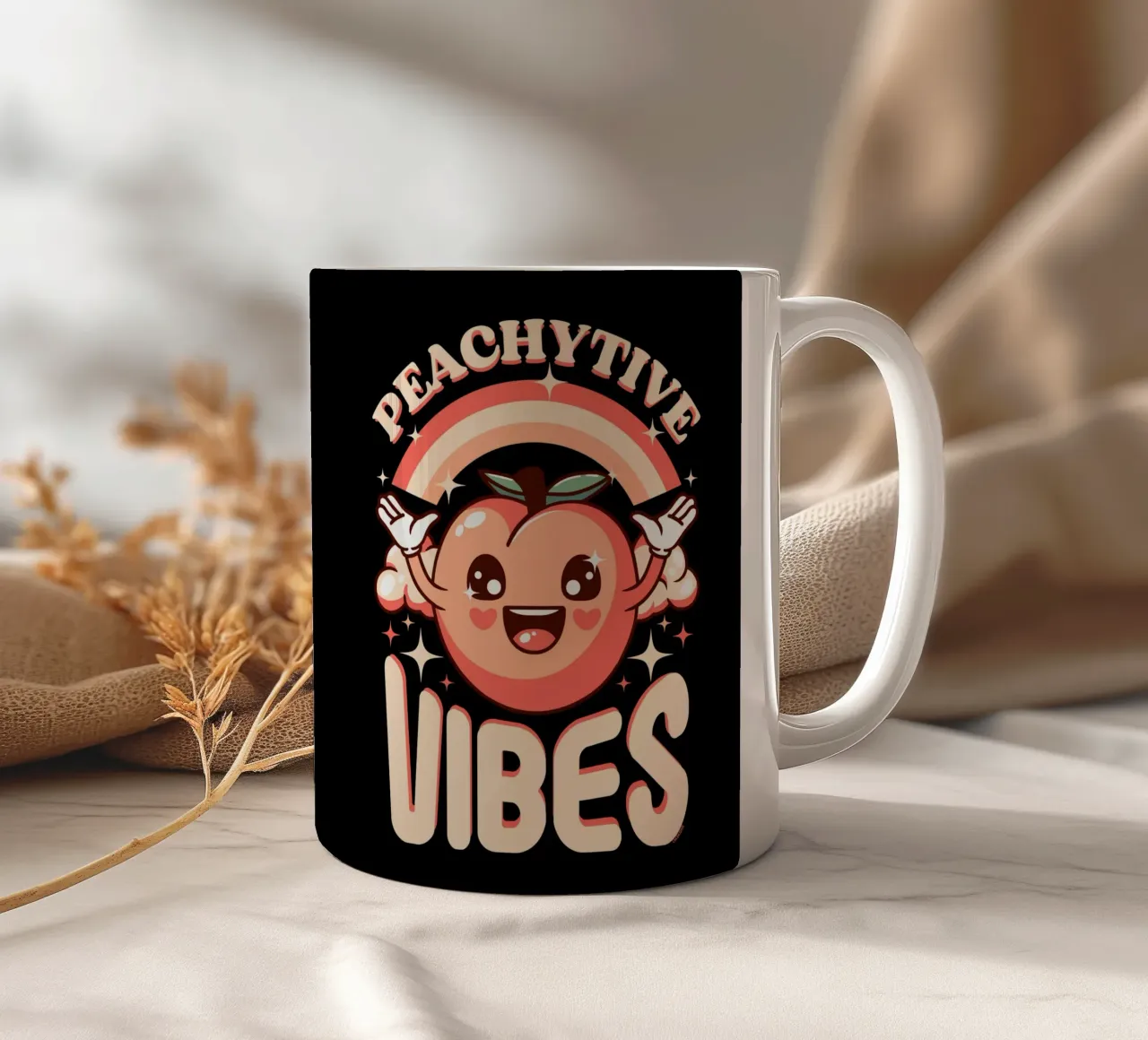 Peachytive Vibes! tazza in ceramica da LM2KONE