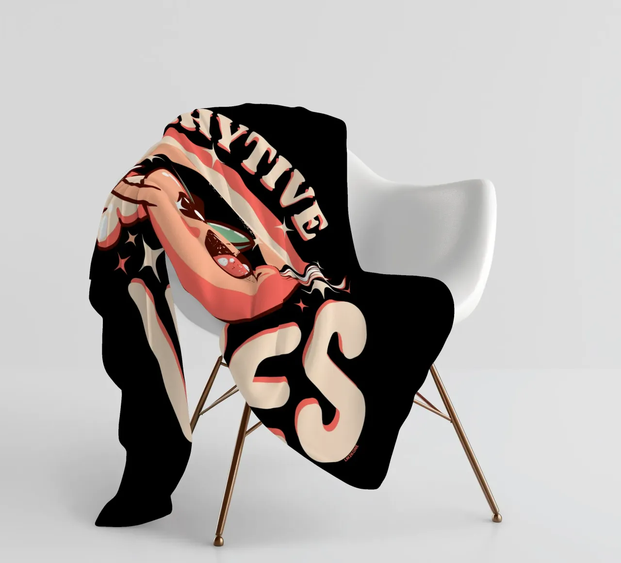 Peachytive Vibes! coperta in pile da LM2KONE