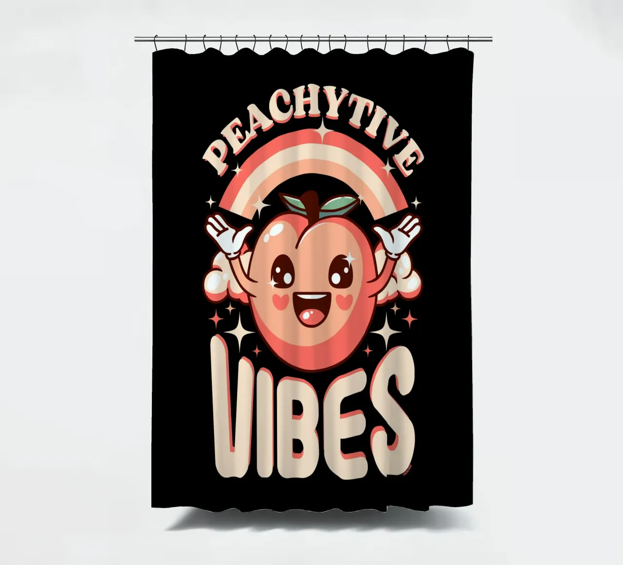 Peachytive Vibes! tenda da doccia da LM2KONE