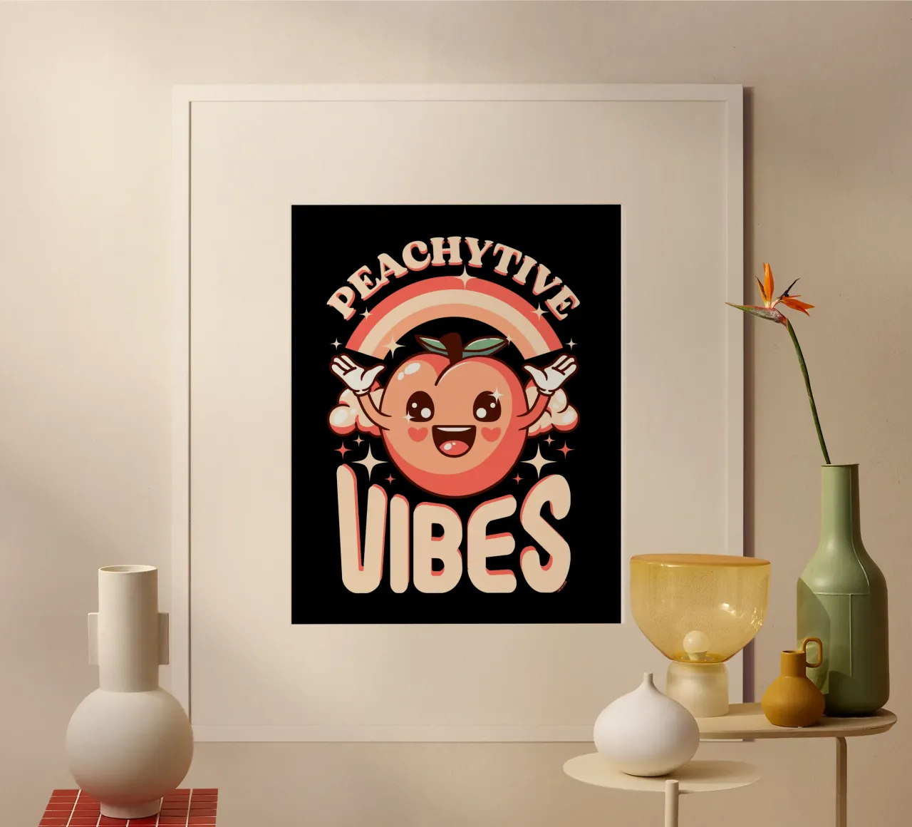 Peachytive Vibes! carta hahnemühle da LM2KONE