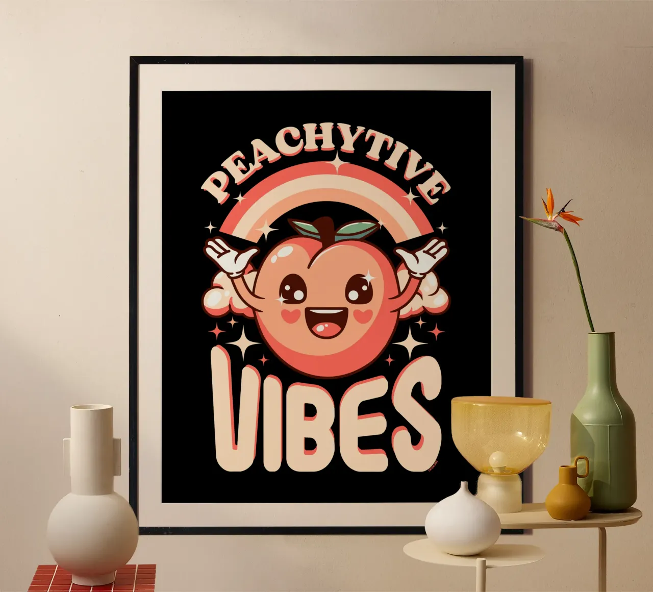 Peachytive Vibes! carta hahnemühle da LM2KONE