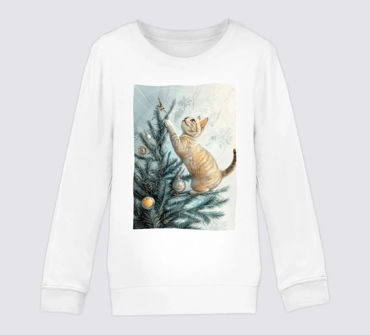 I gatti amano l'albero di Natale 2 felpa bambino da Justyna Jaszke JBJart