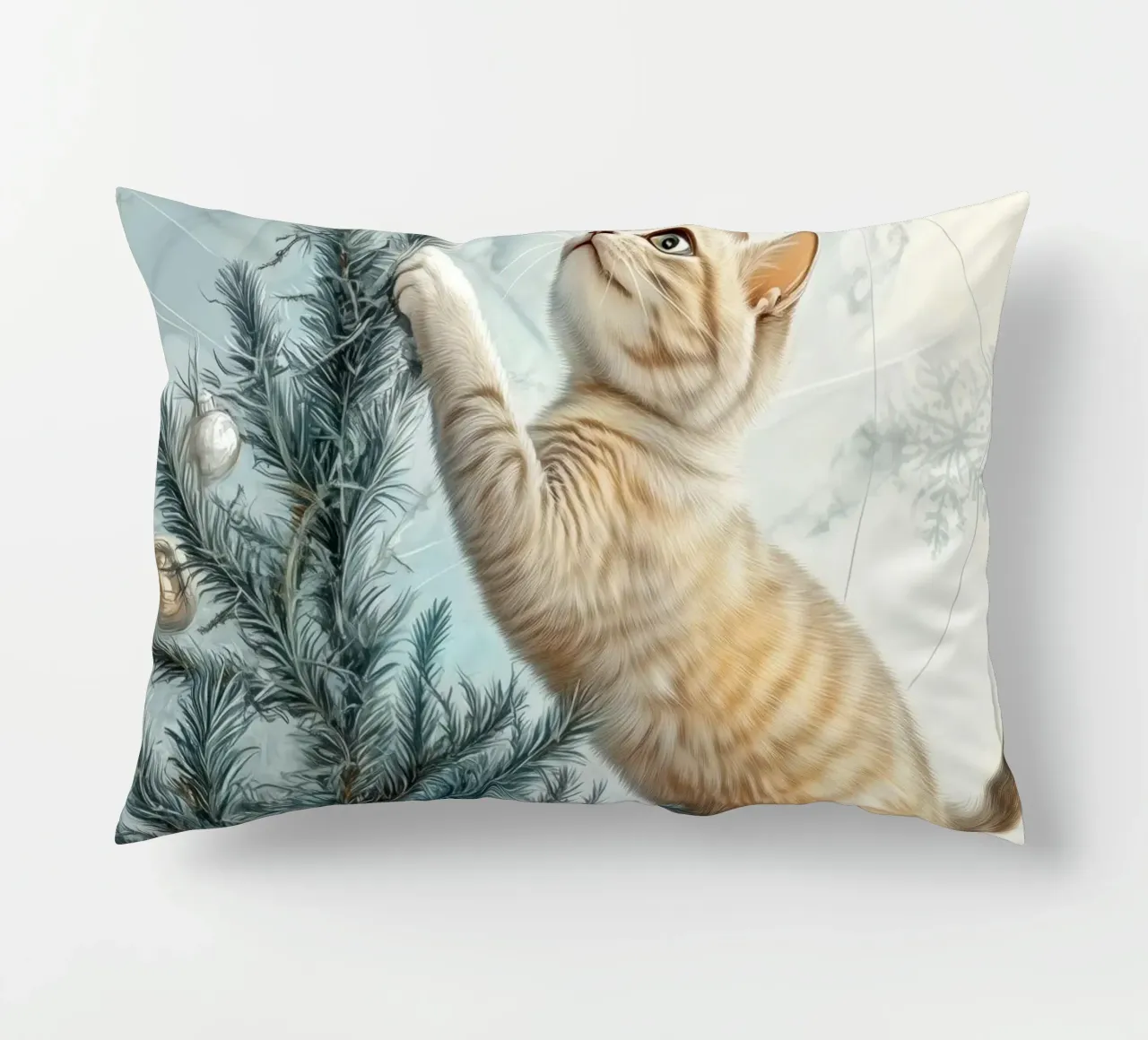 I gatti amano l'albero di Natale 2 cuscino da Justyna Jaszke JBJart