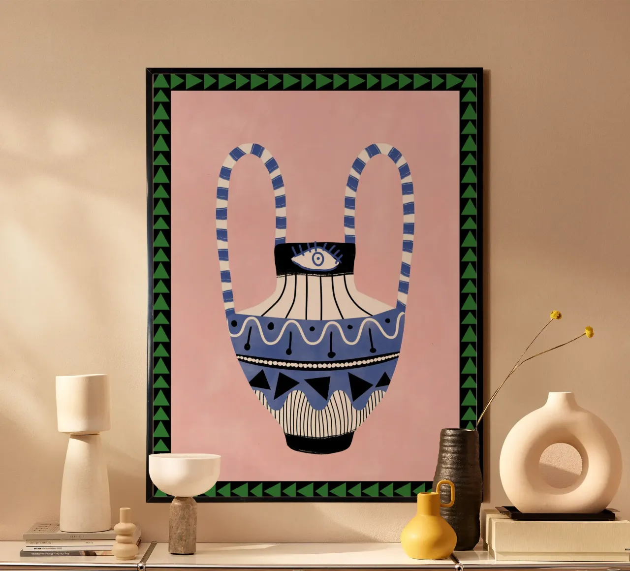 Vaso geometrico colorato poster da Pictufy Sun & Spirit