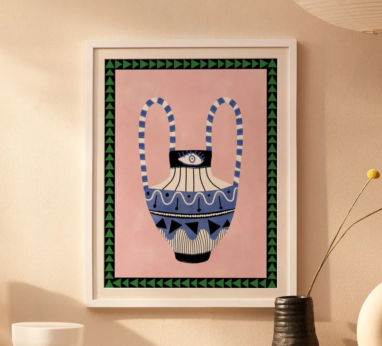 Vaso geometrico colorato poster da Pictufy Sun & Spirit