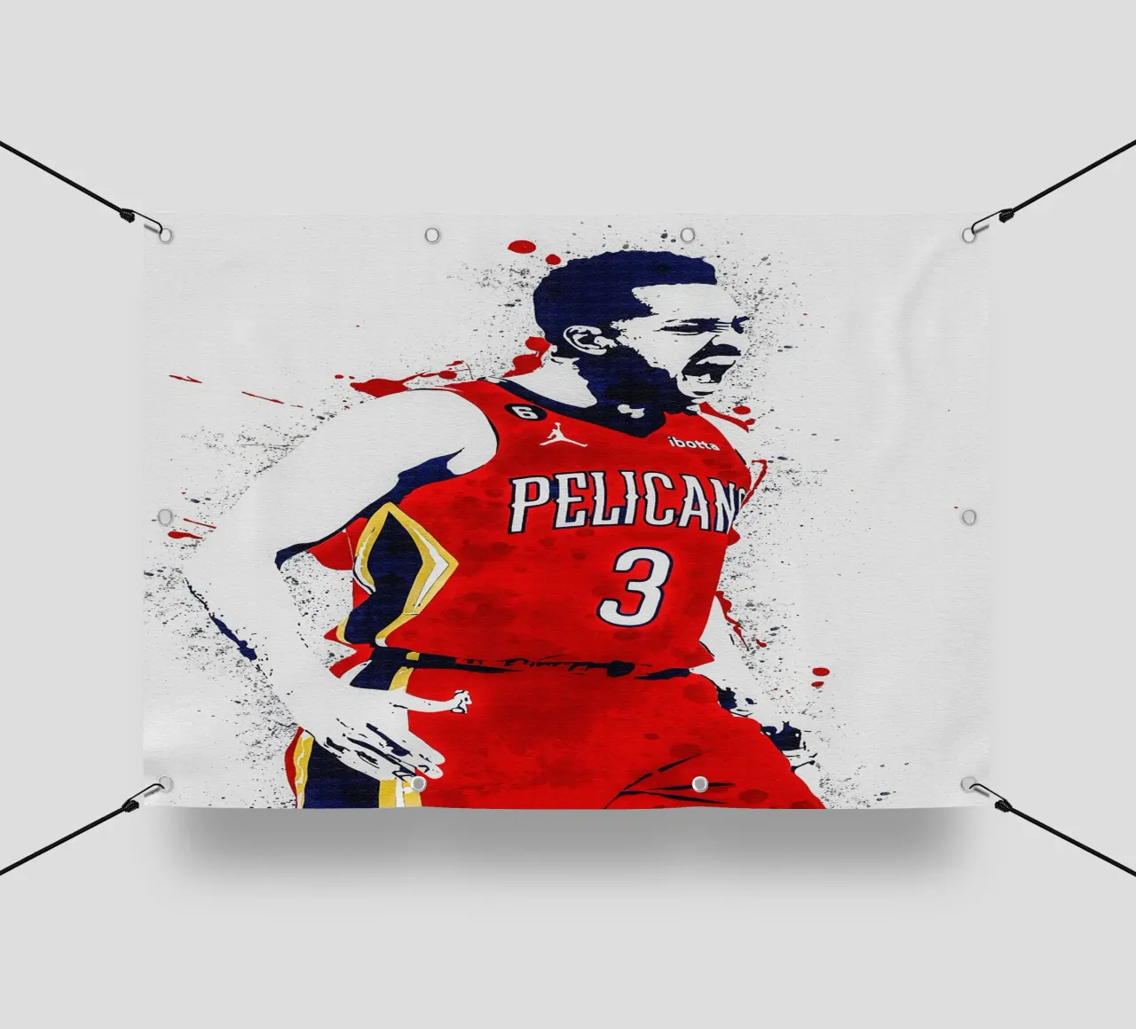 CJ McCollum New Orleans Pelicans telo in pvc da tenten