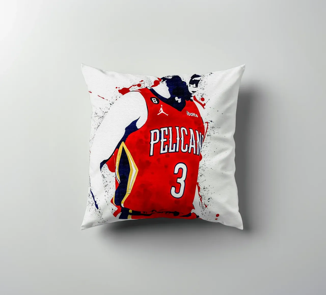 CJ McCollum New Orleans Pelicans cuscino da tenten