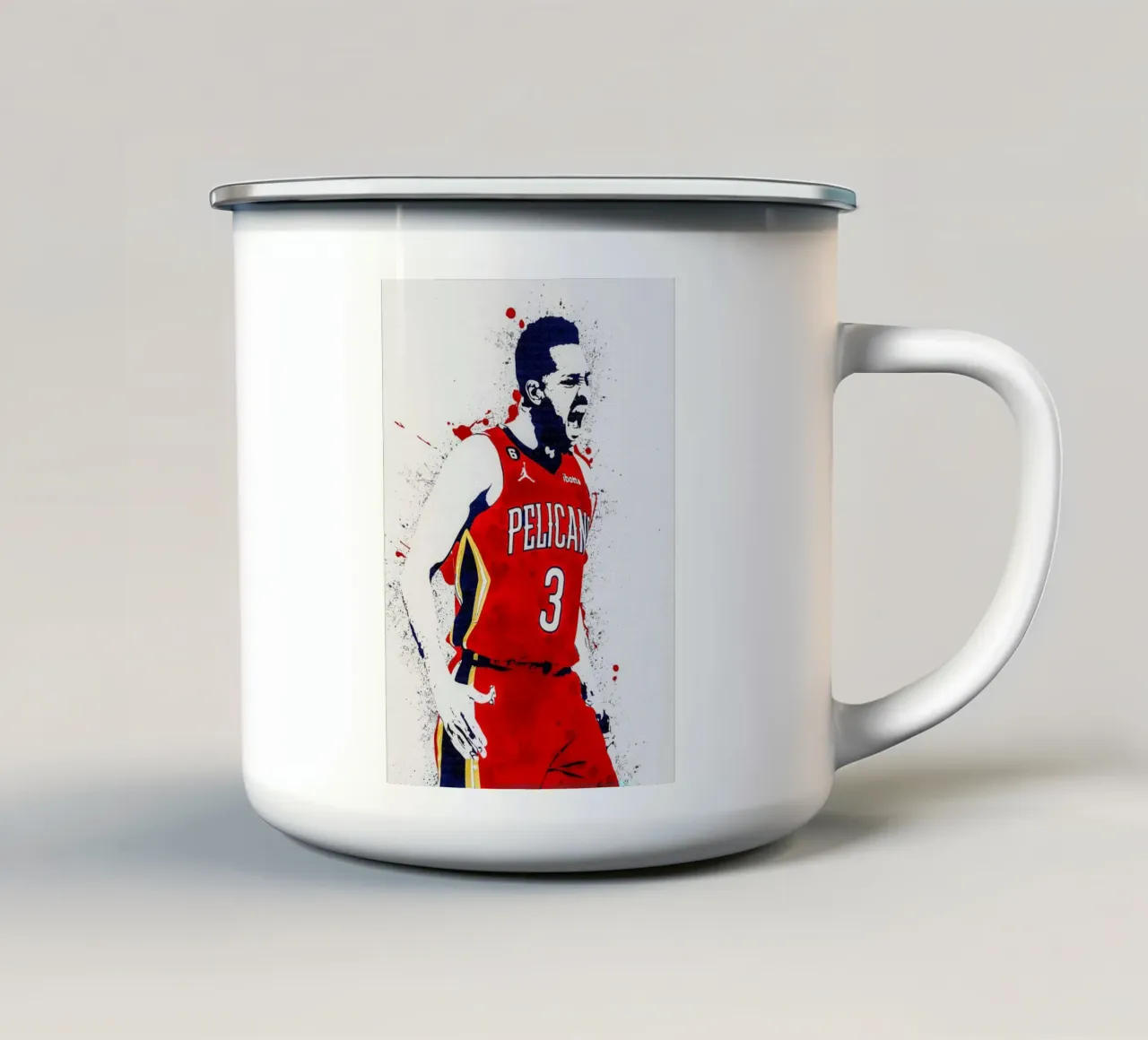 CJ McCollum New Orleans Pelicans tazza in smalto da tenten