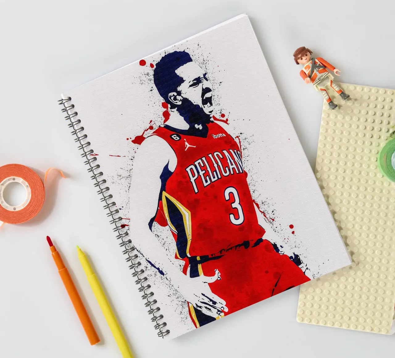 CJ McCollum New Orleans Pelicans diario ad anelli da tenten