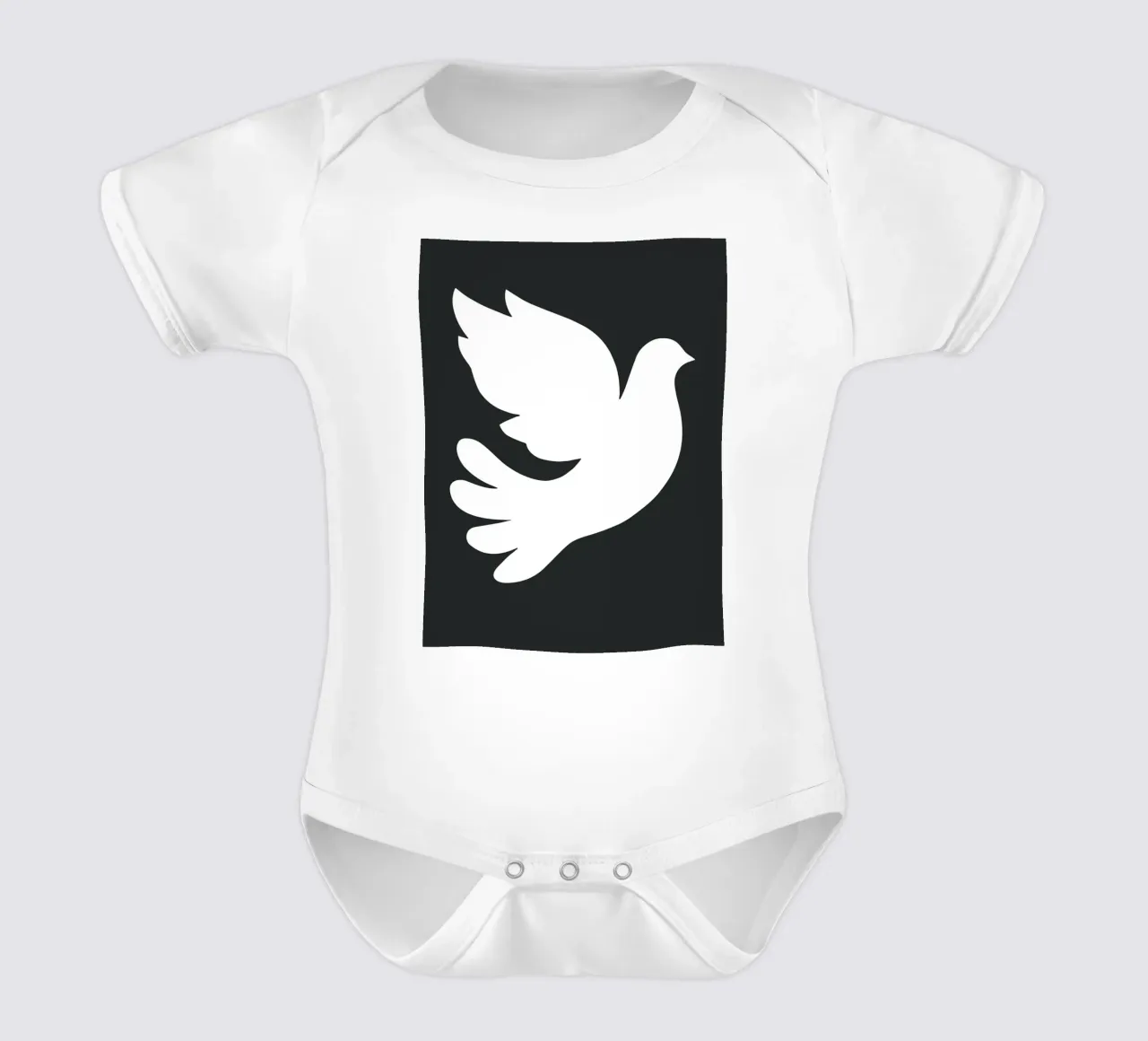 Peace and freedom body neonato maniche corte da edsonramosart