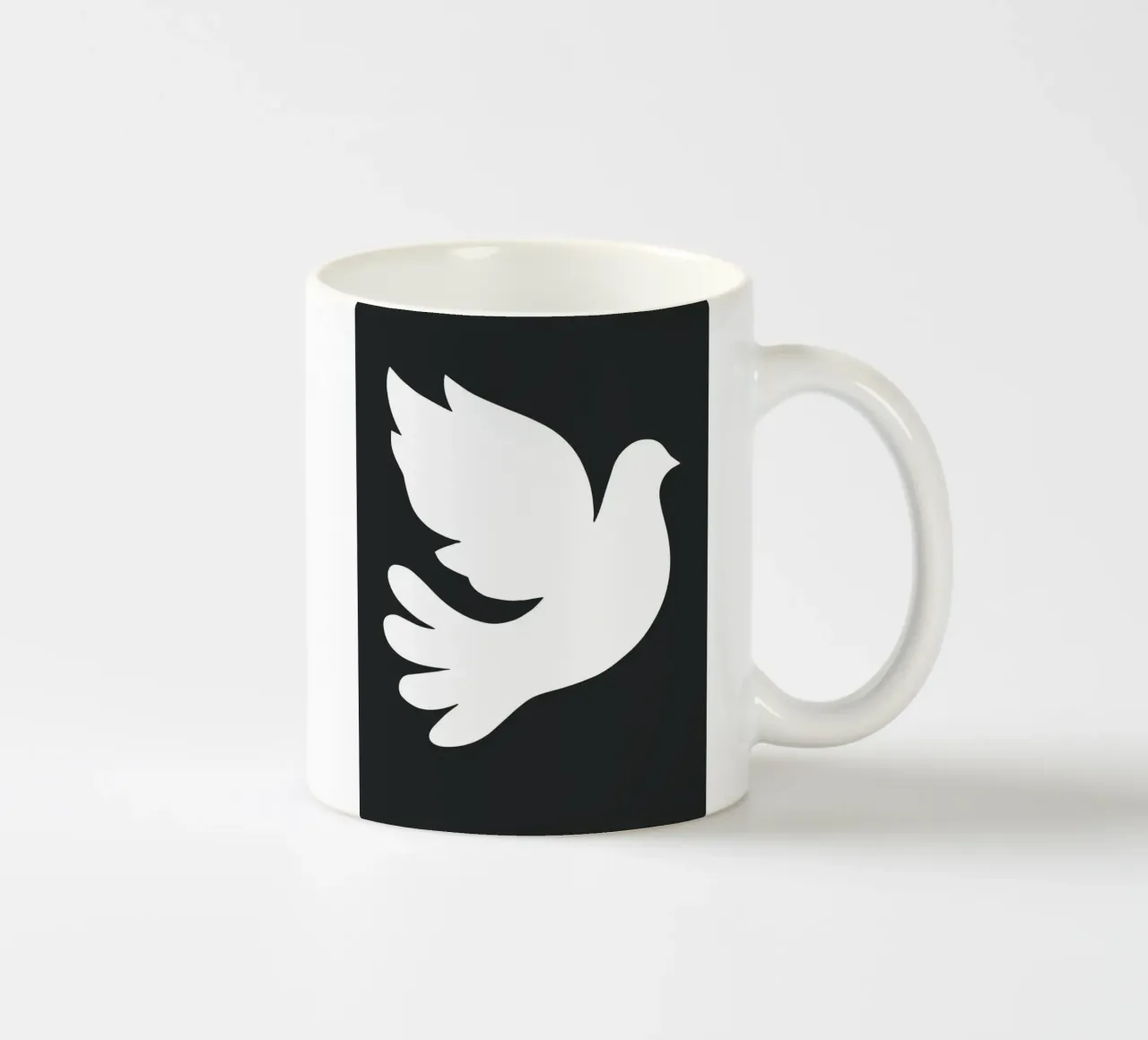 Peace and freedom tazza in ceramica da edsonramosart