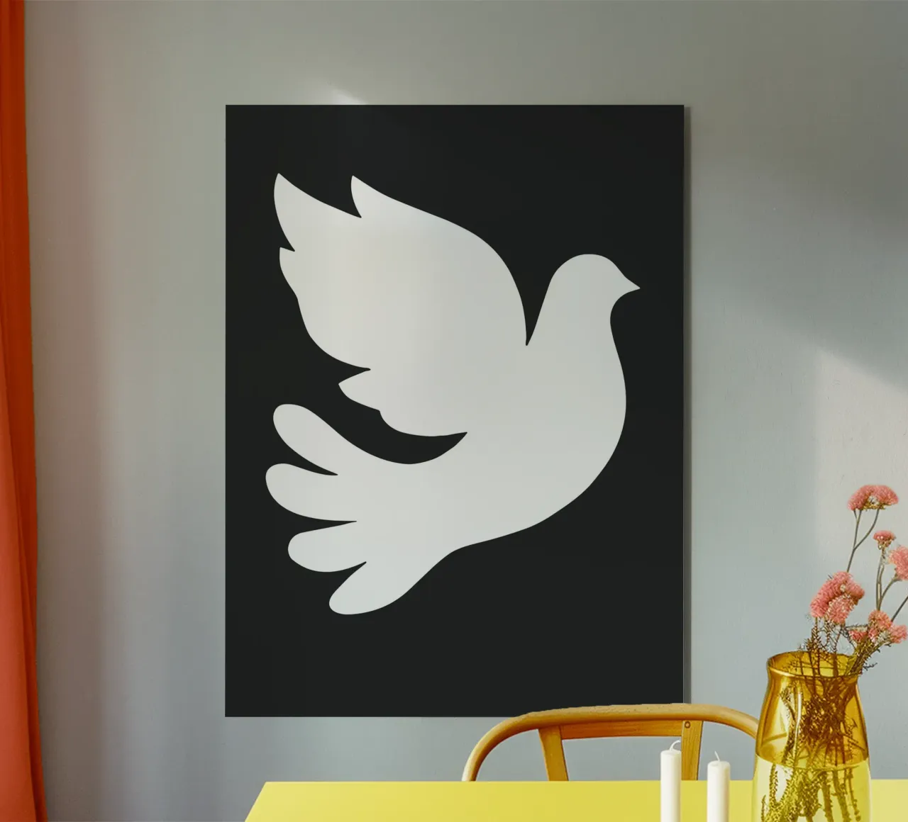 Peace and freedom alluminio dibond da edsonramosart
