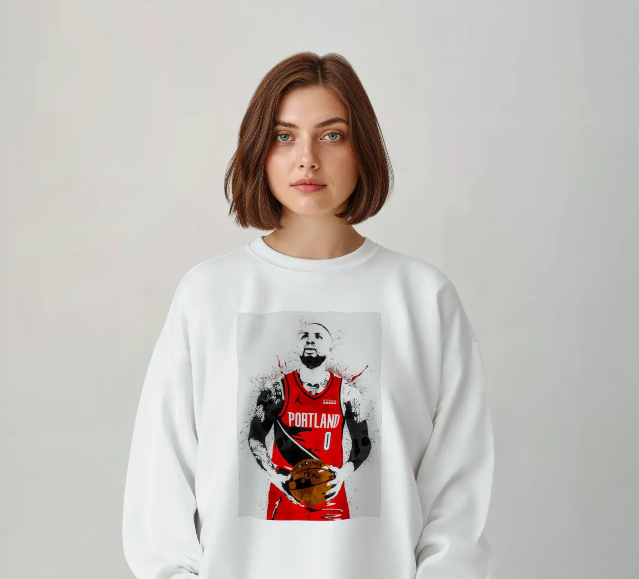 Damian Lillard Portland Trail Blazers felpa da tenten