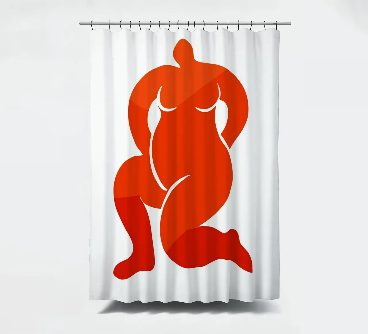 Body positivity douchegordijn van edsonramosart