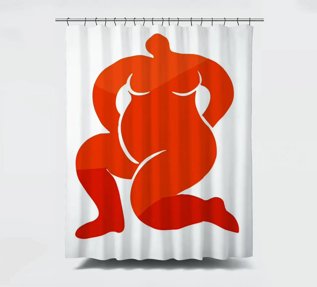Body positivity douchegordijn van edsonramosart