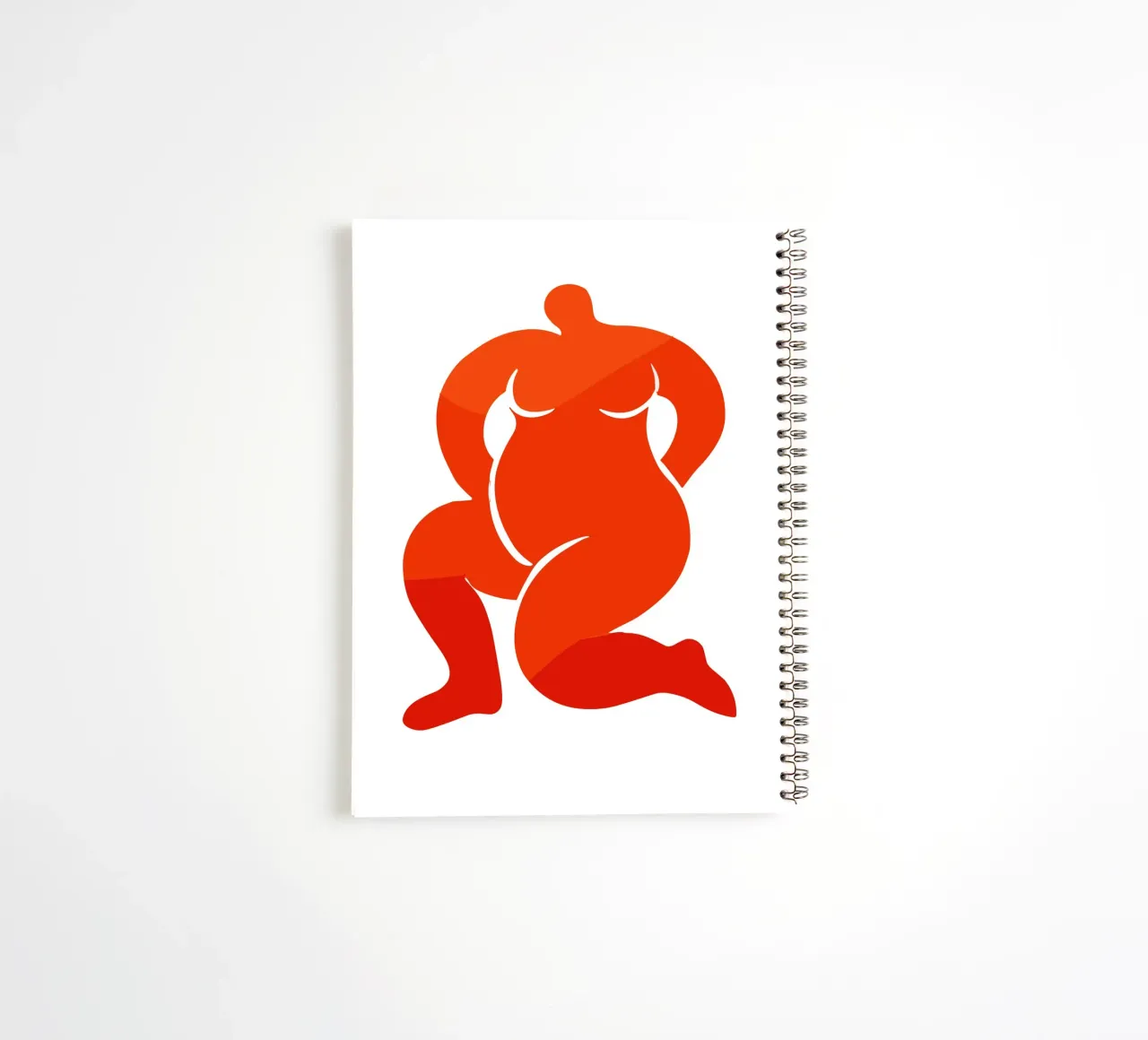 Body positivity spiral notebook by edsonramosart