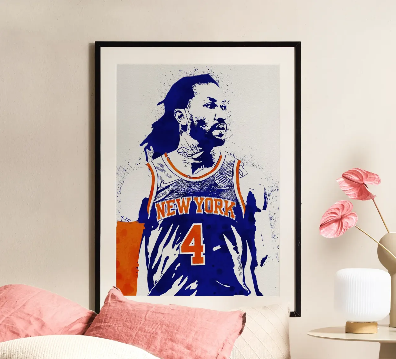 Derrick Rose New York Knicks carta hahnemühle da tenten