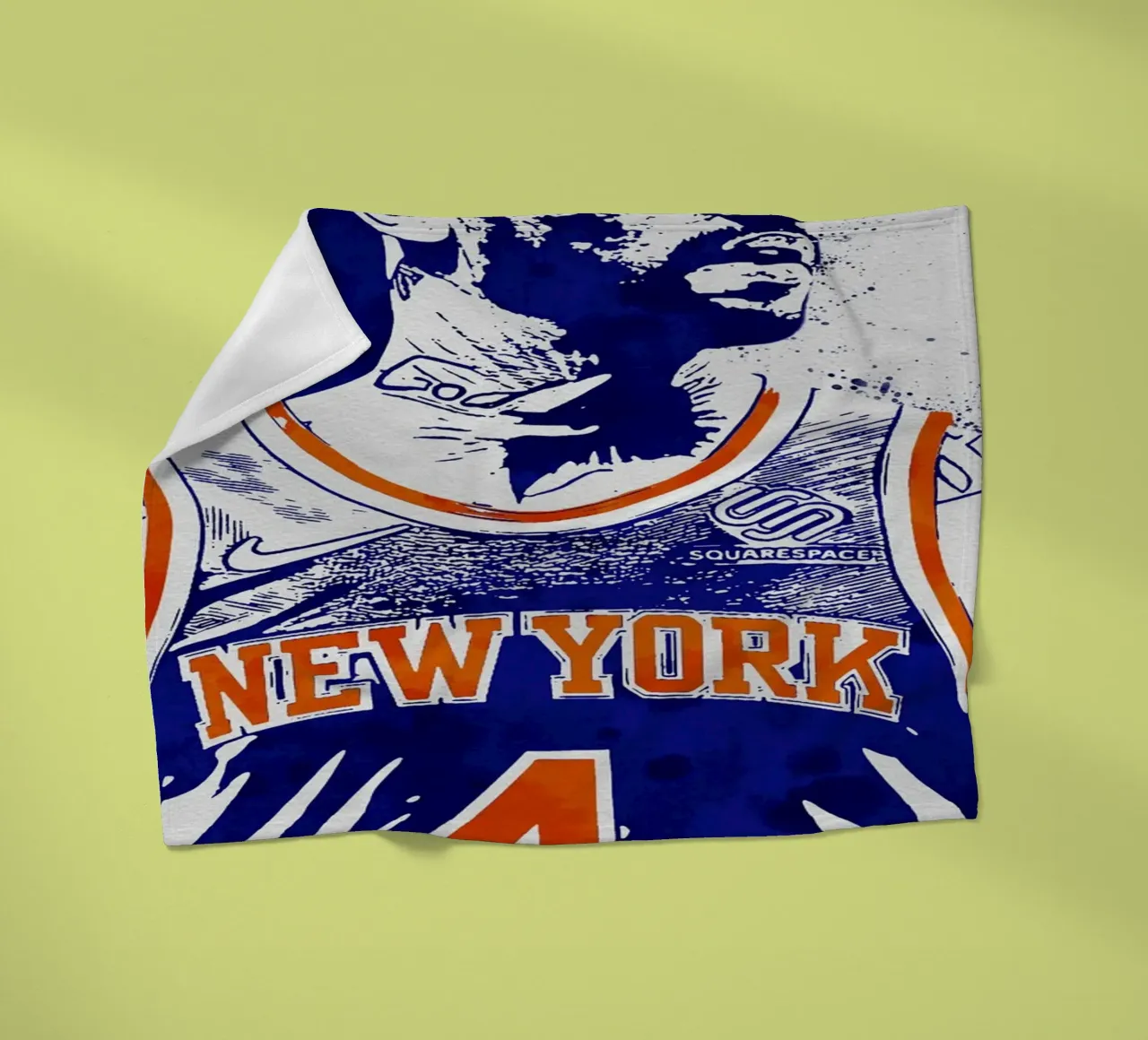 Derrick Rose New York Knicks coperta in pile da tenten