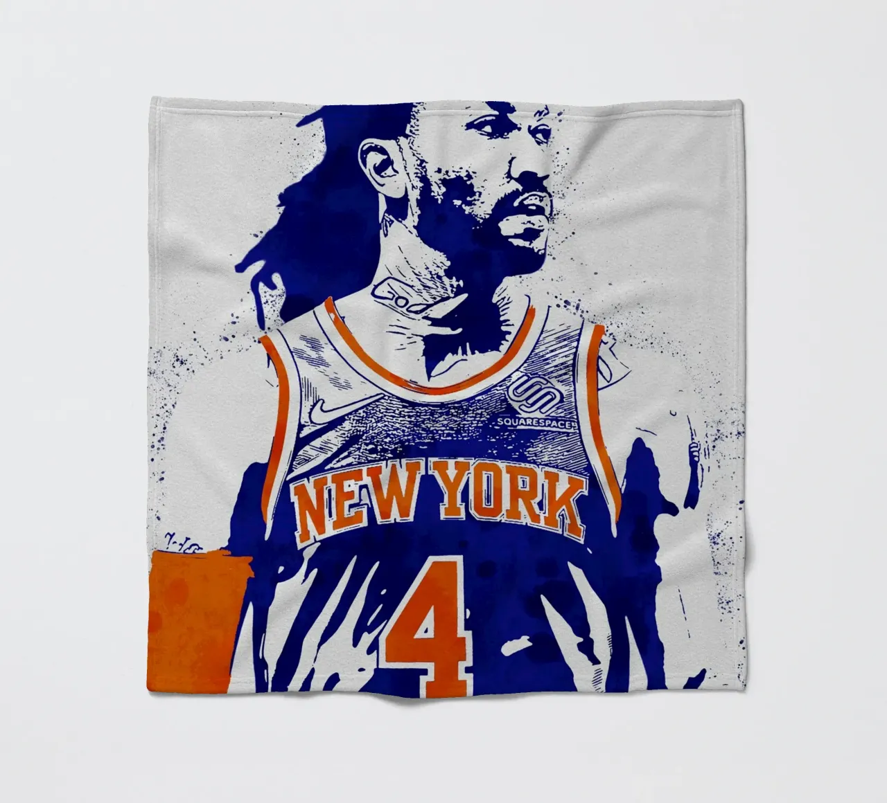 Derrick Rose New York Knicks coperta in pile da tenten
