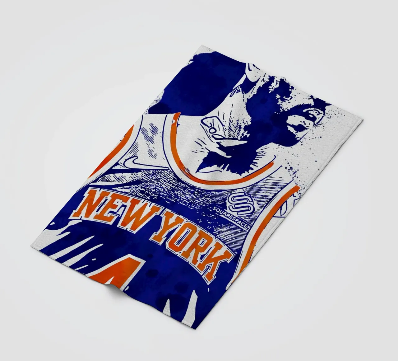 Derrick Rose New York Knicks coperta in pile da tenten