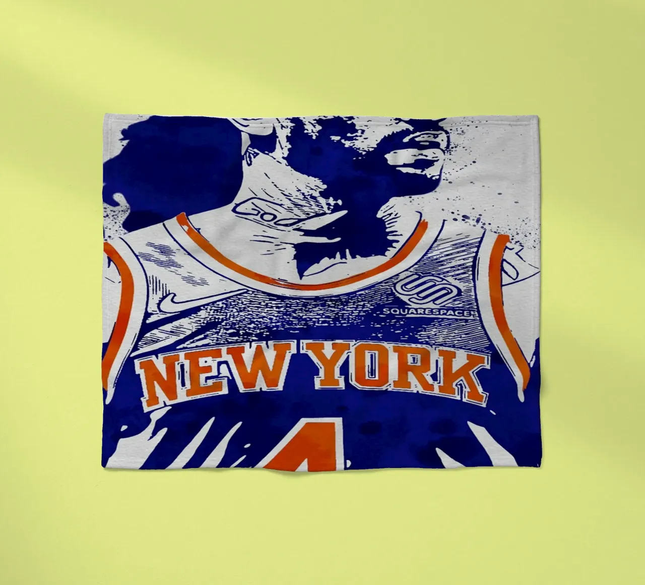 Derrick Rose New York Knicks coperta in pile da tenten