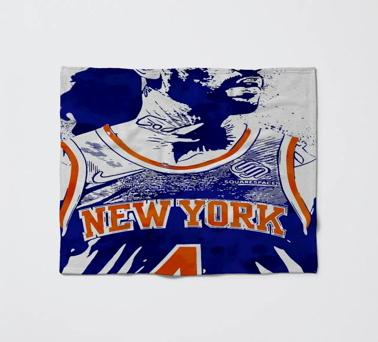 Derrick Rose New York Knicks coperta in pile da tenten