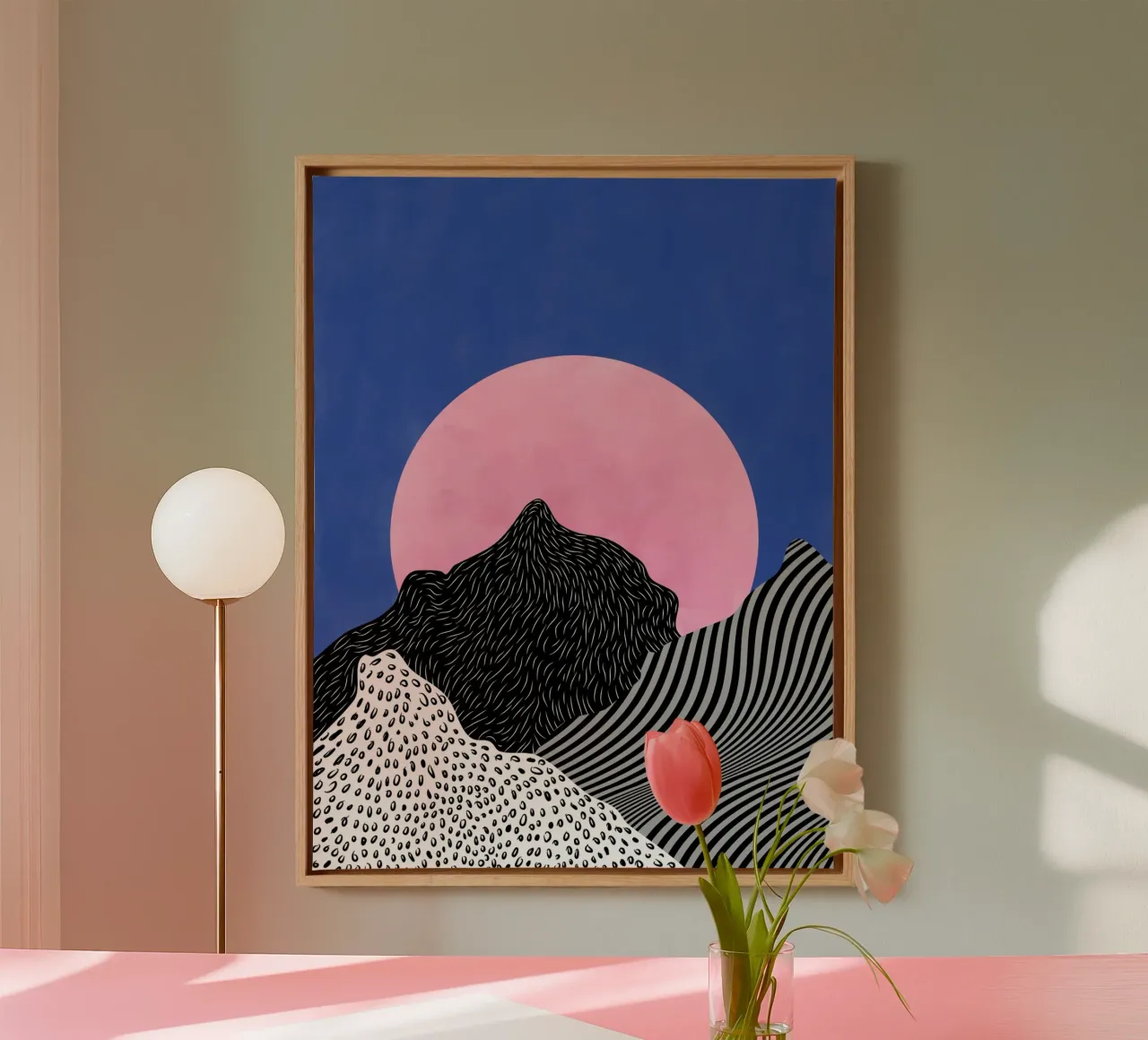 Surreal Peaks View canvas by Pictufy Sun & Spirit