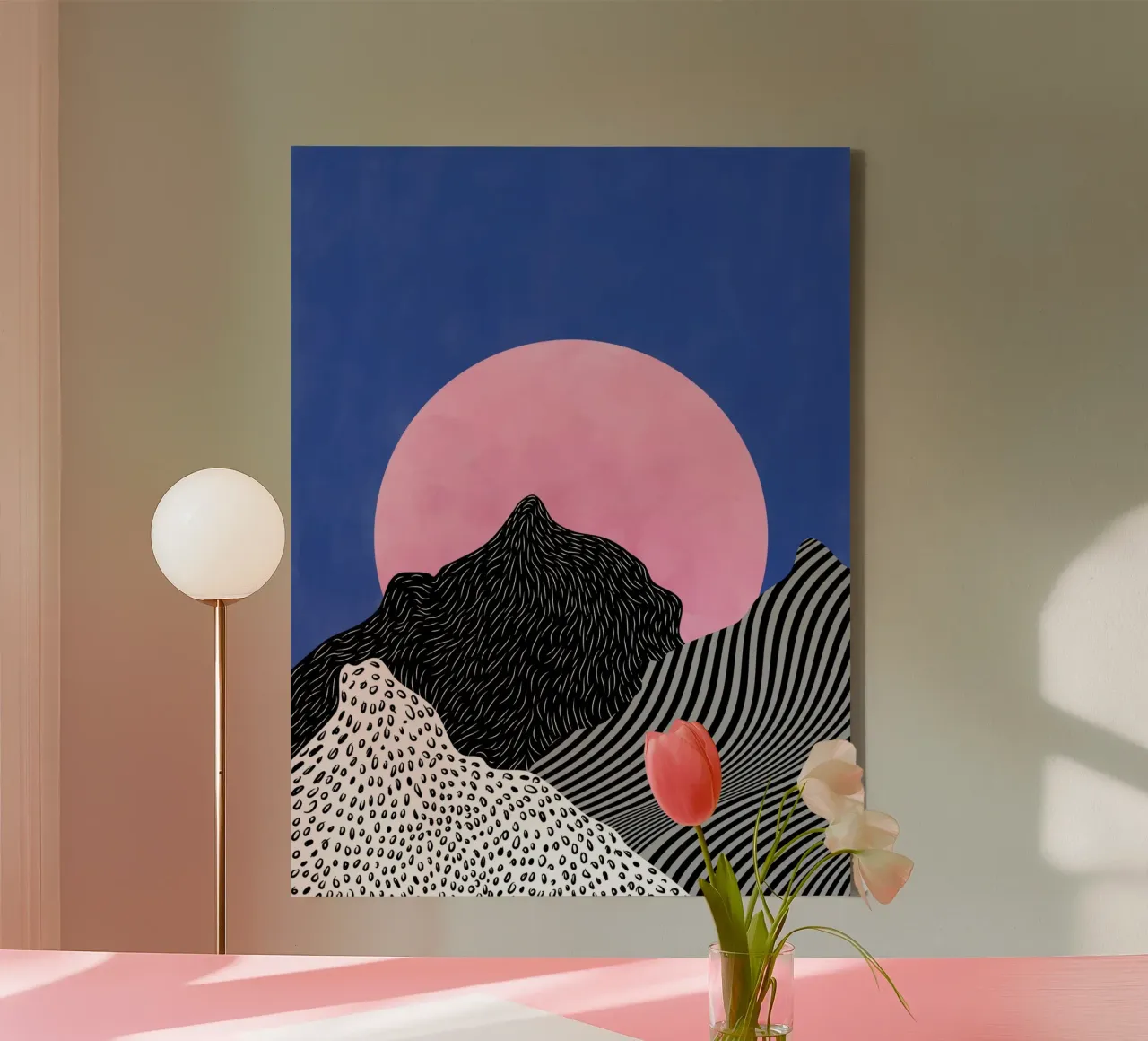 Surreal Peaks View canvas by Pictufy Sun & Spirit