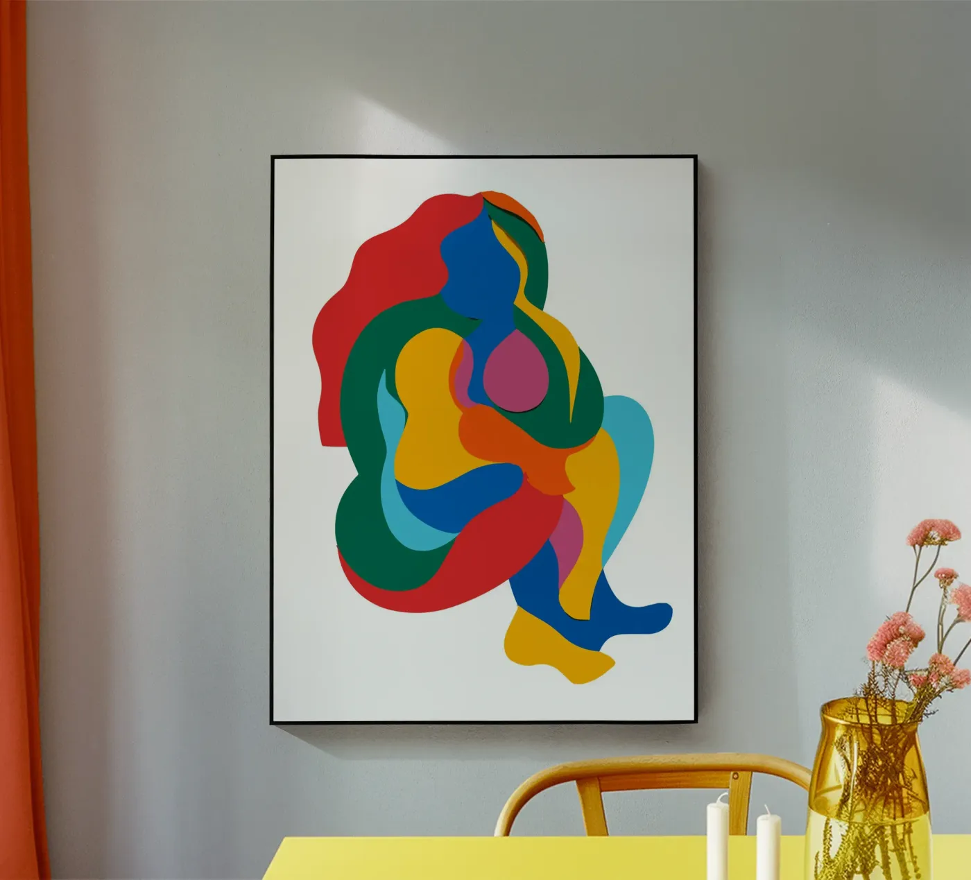 Abstract human silhouett plexiglass da edsonramosart