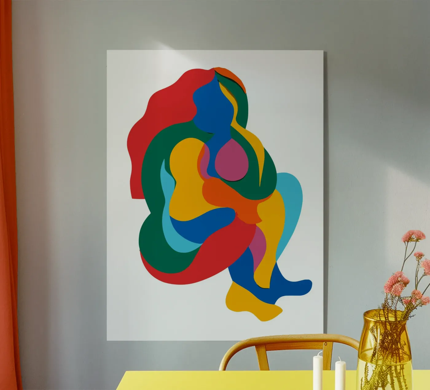 Abstract human silhouett plexiglass da edsonramosart
