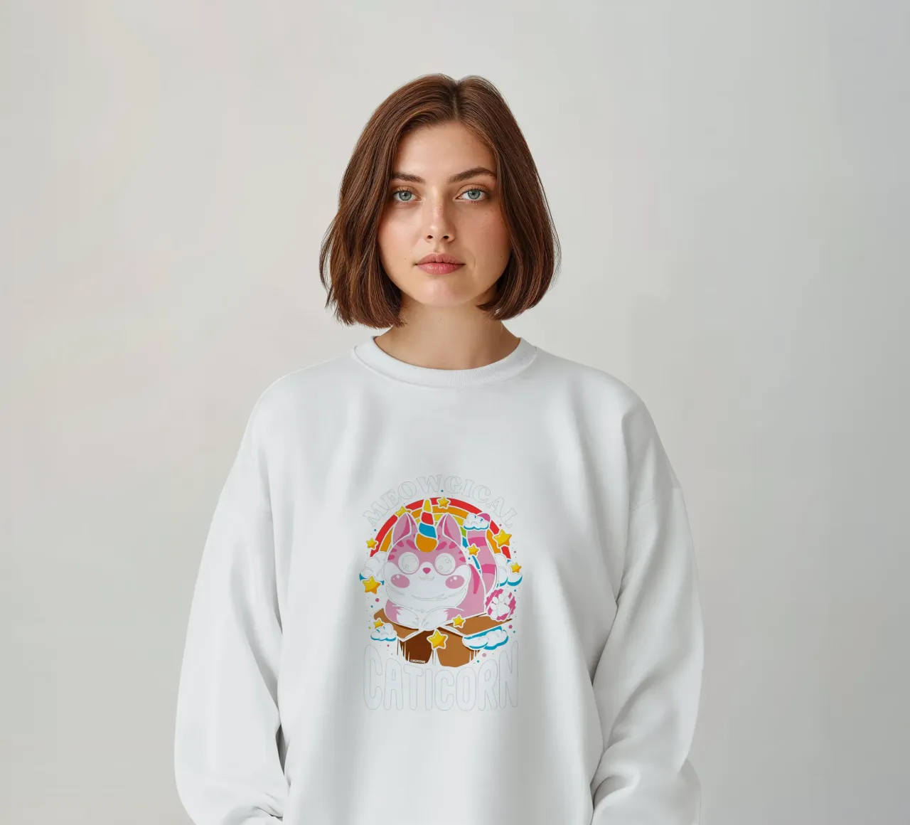Meowgical Caticorn sweatshirt by LM2Kone