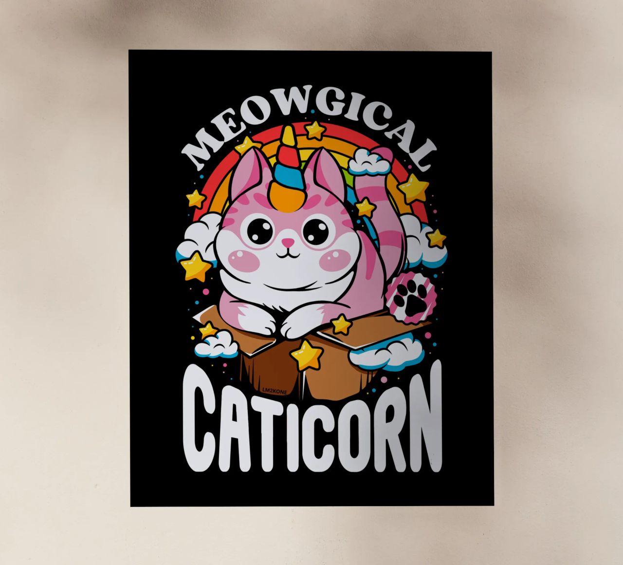 Meowgical Caticorn pellicola backlit da LM2KONE
