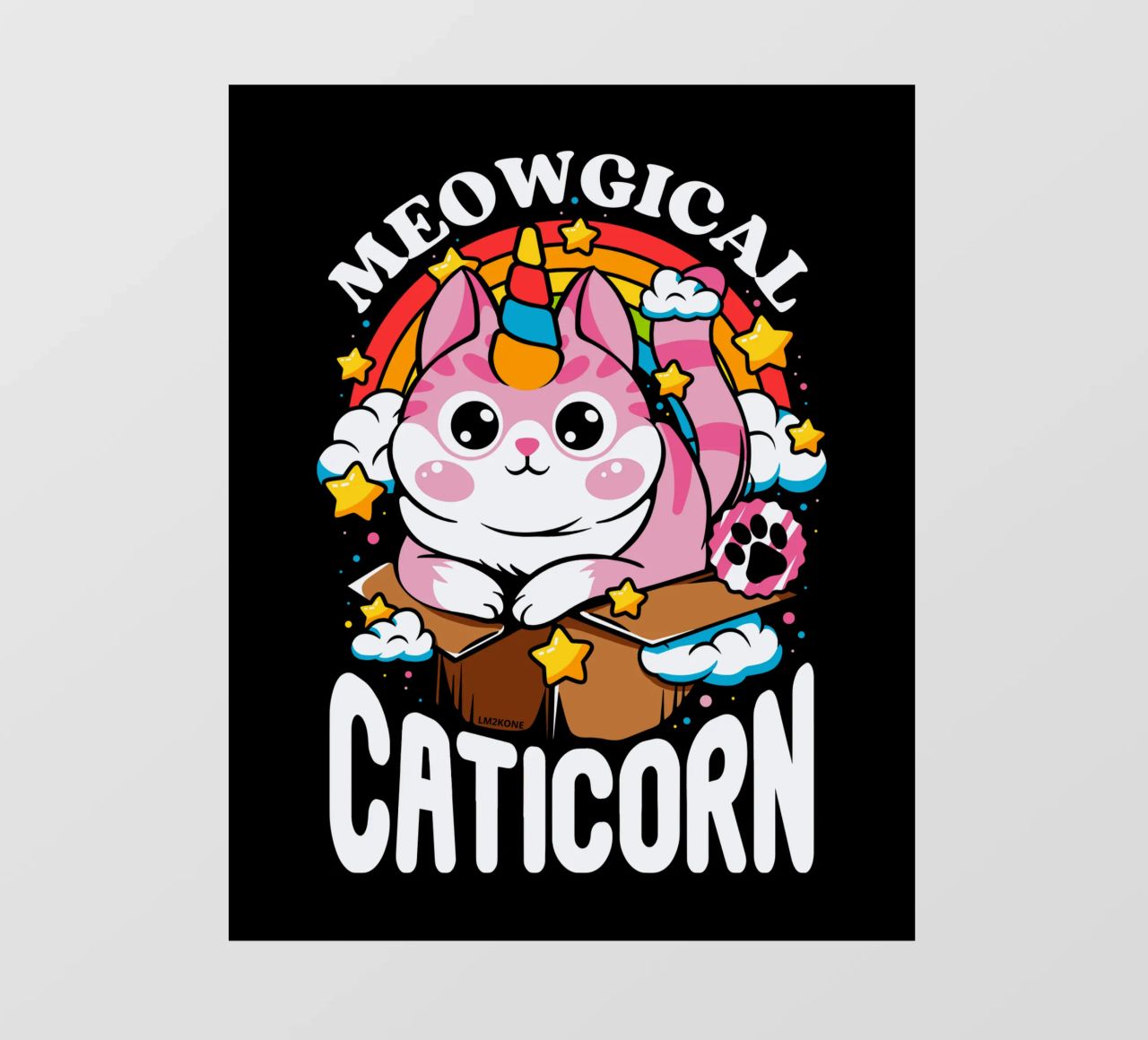 Meowgical Caticorn pellicola backlit da LM2KONE