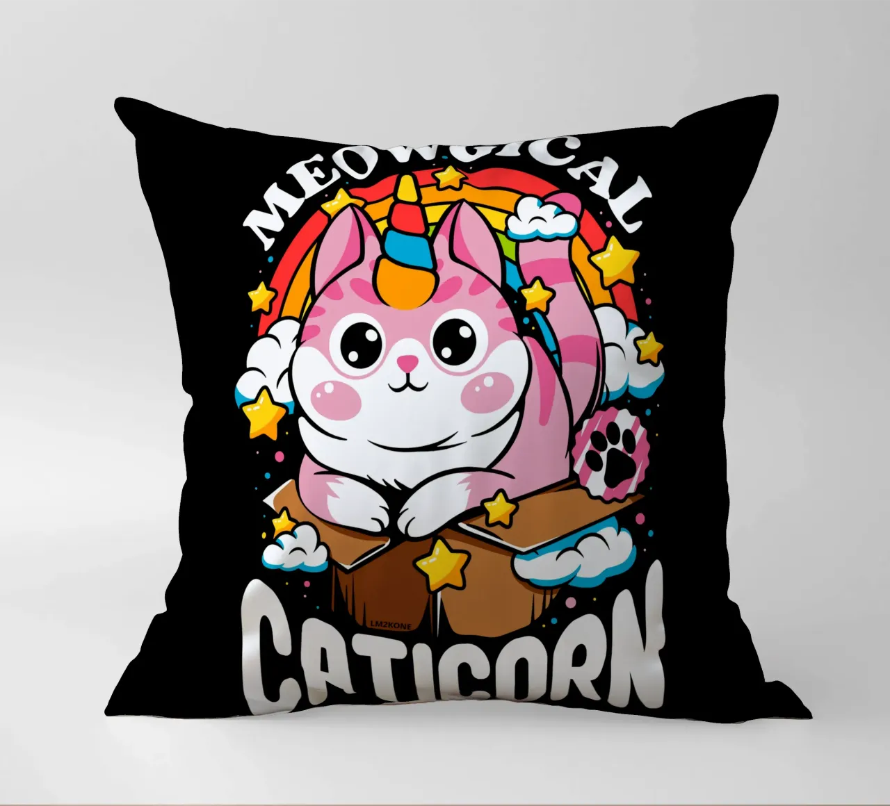 Meowgical Caticorn cuscino da LM2KONE