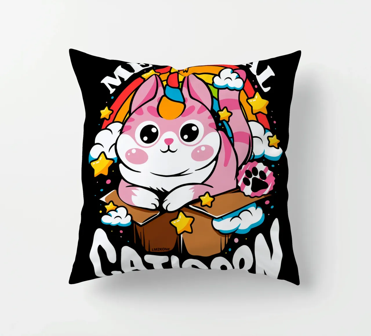 Meowgical Caticorn cuscino da LM2KONE